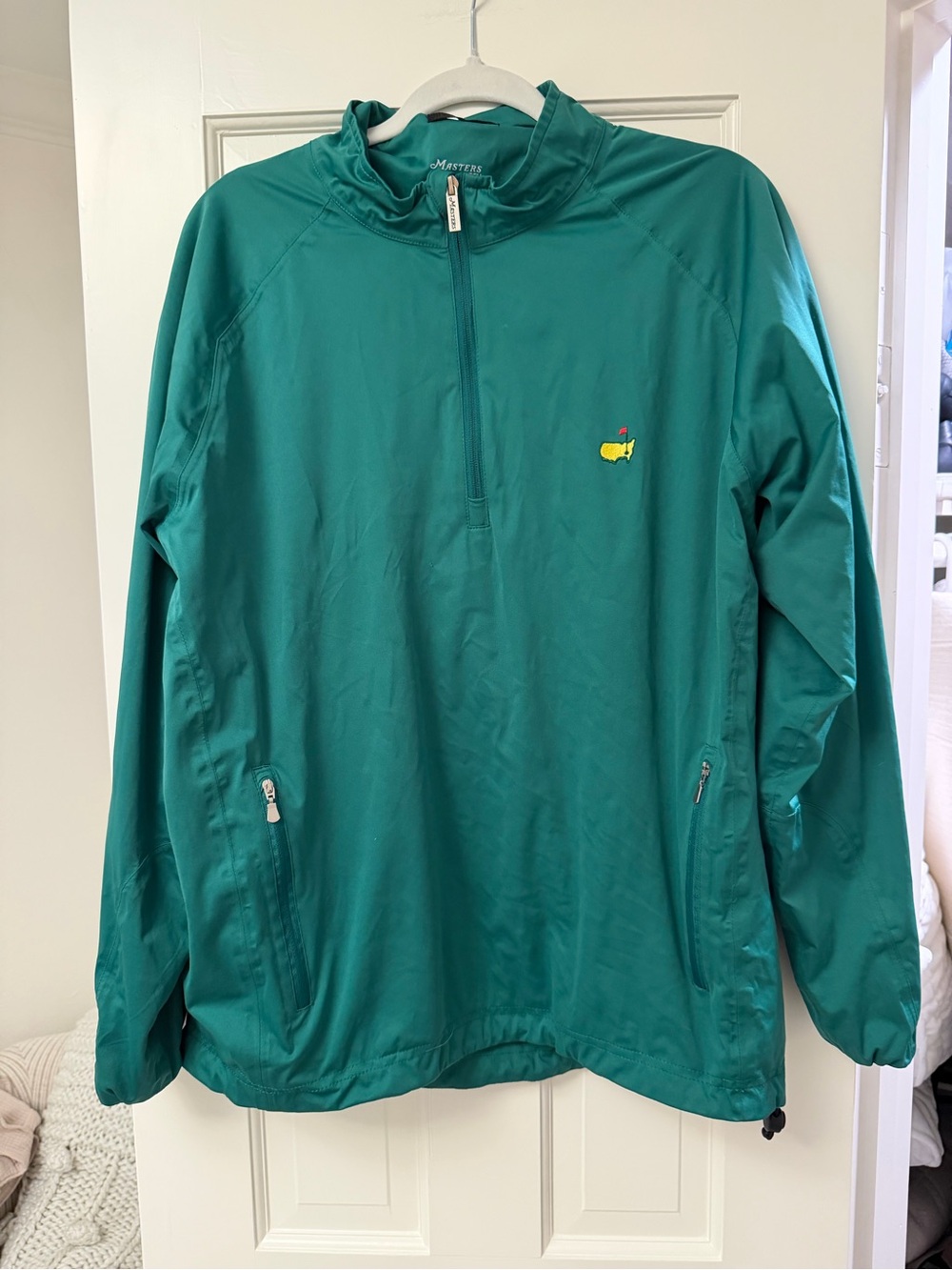 Masters Green Windbreaker with Yellow Logo